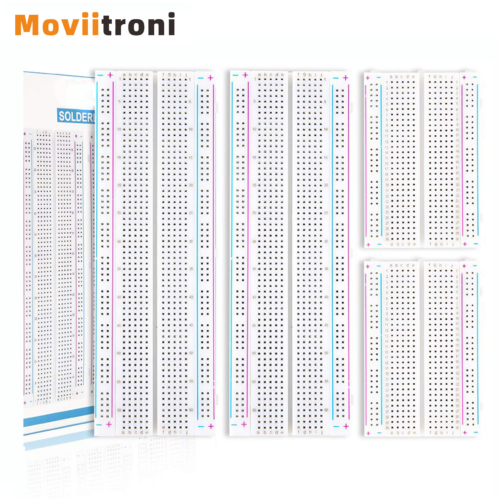 Breadboard 400 Point - 4pcs 400/830 포인트 브레드 보드 MB-102