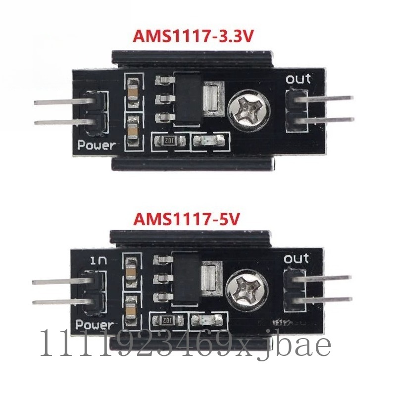 Ams1117 Module - AMS1117 DC-DC 3.3V/5V 전원 모듈(히트 싱크