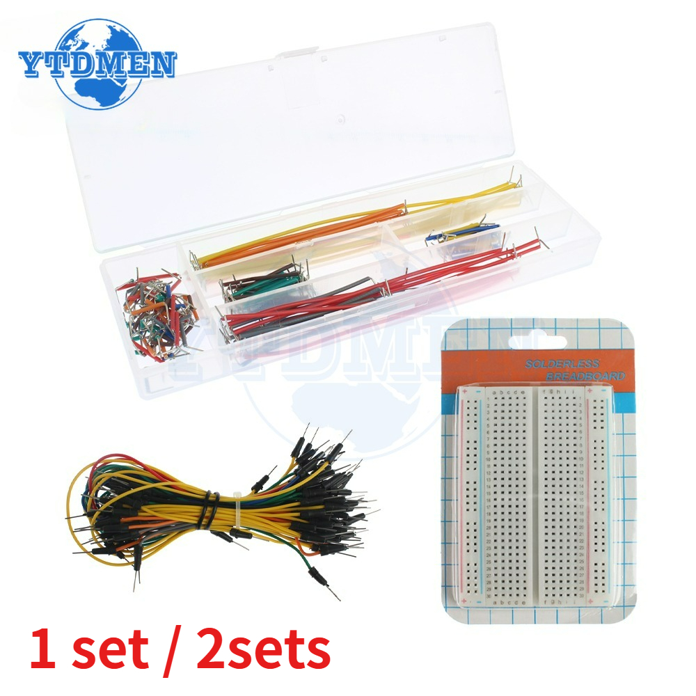 Breadboard 400 Point - 1/2 세트 브레드보드 점퍼 와이어 키트