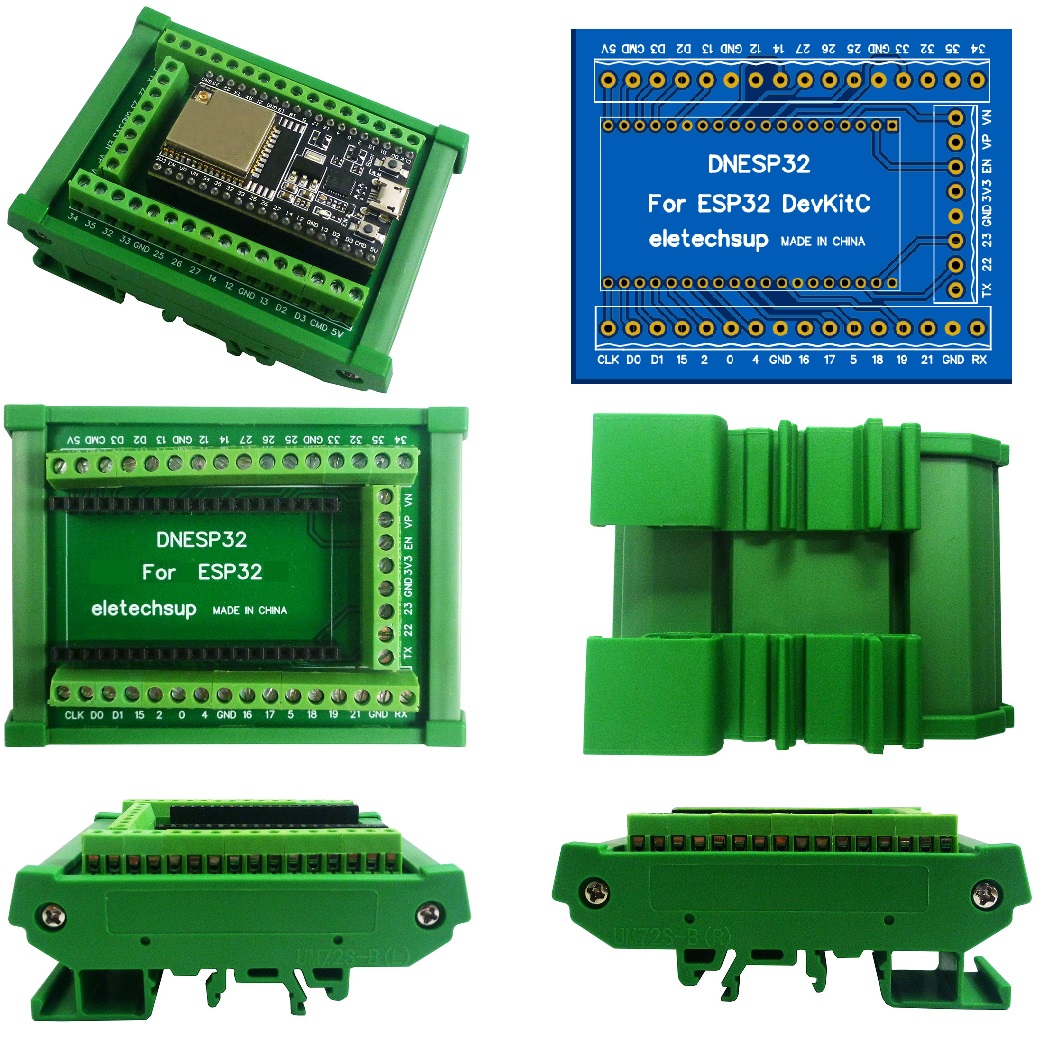 Screw Terminal Block - ESP32 DIN 레일 마운트 스크류 터미널