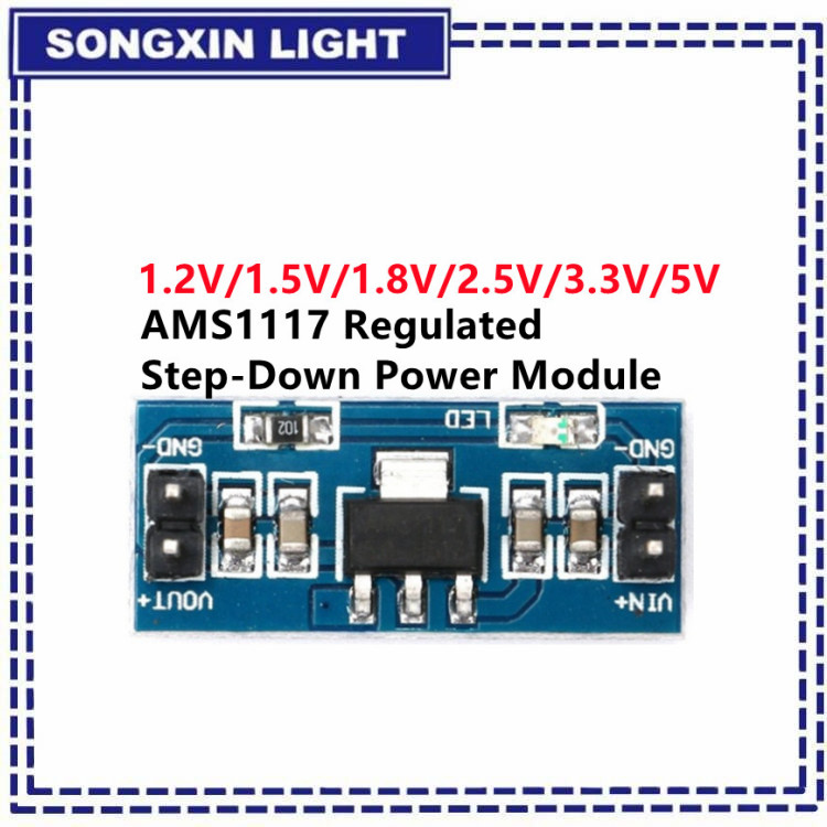 Ams1117 Module - DIY 키트용 AMS1117-5.0V 전원 모듈 AMS1117-3.3V,