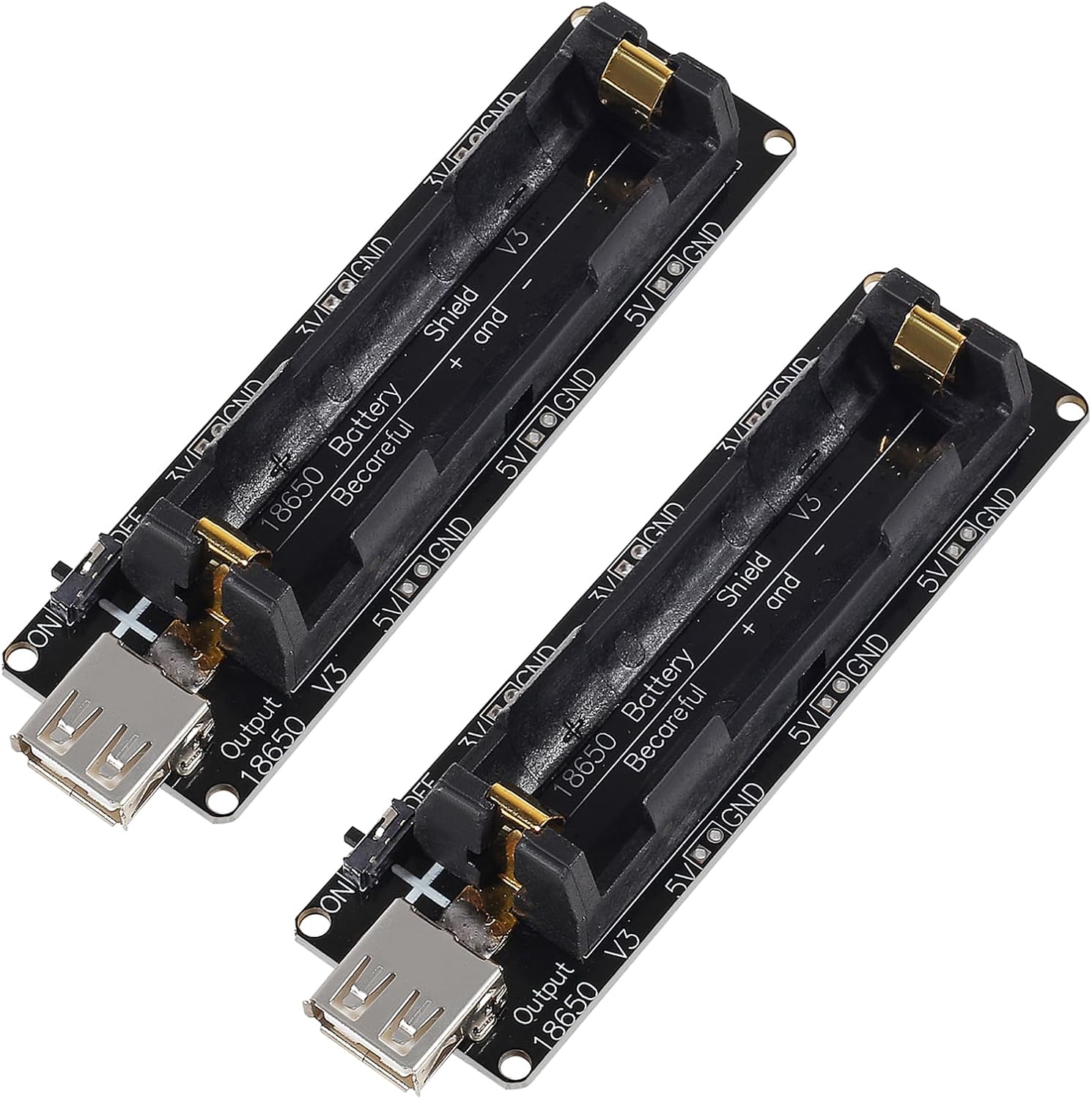 Esp32 Battery Holder Lipo - 2pcs 18650 배터리 홀더 지원 USB