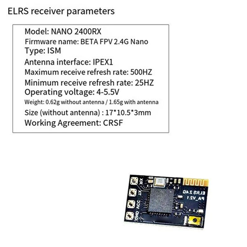 Antenna 2.4Ghz - CYGJ-10PCS ELRS 2.4Ghz 수신기 나노 Expresslrs