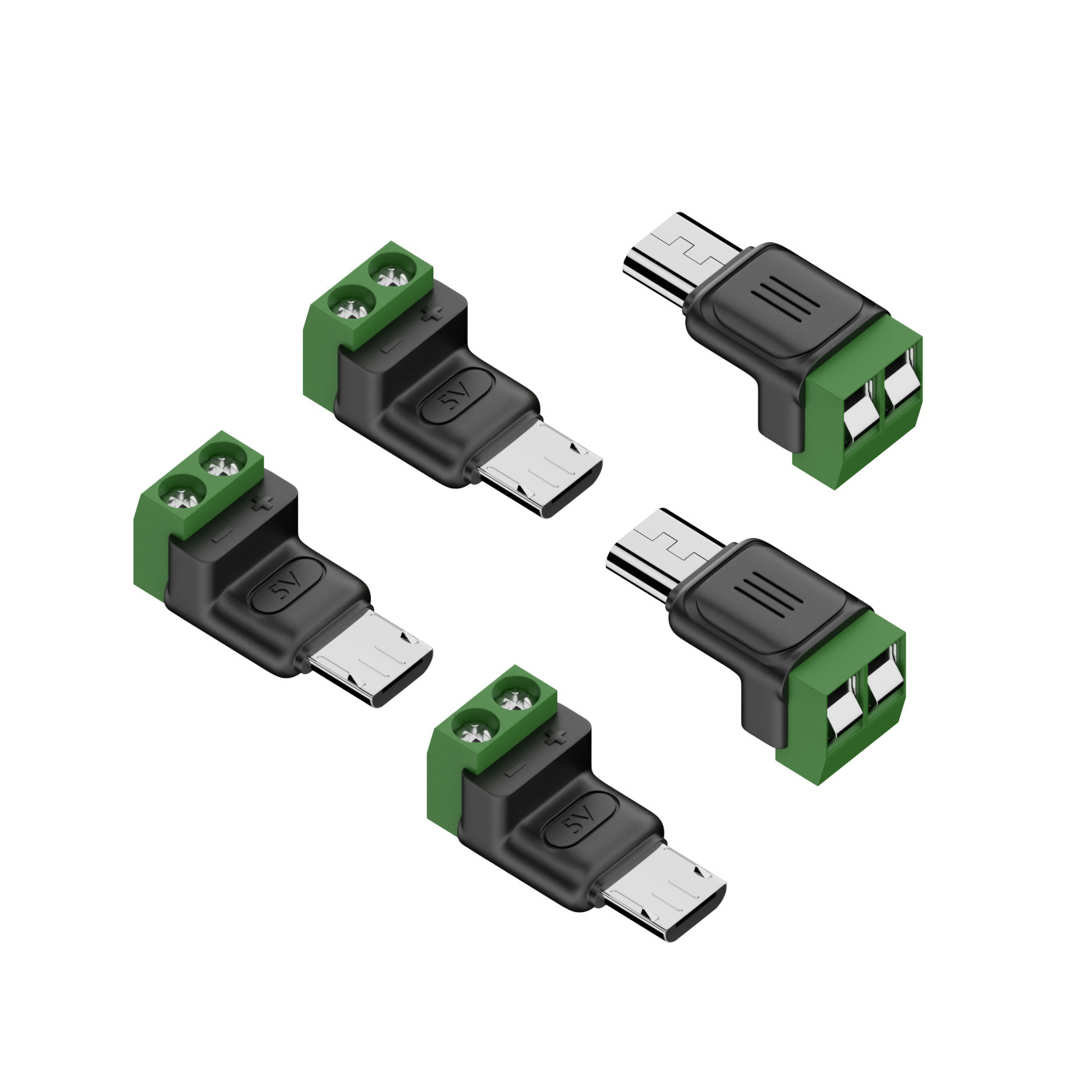 5PCS 2핀 나사 단자-마이크로 USB 어댑터 마이크 - Screw Terminal Block 리뷰 및 가격