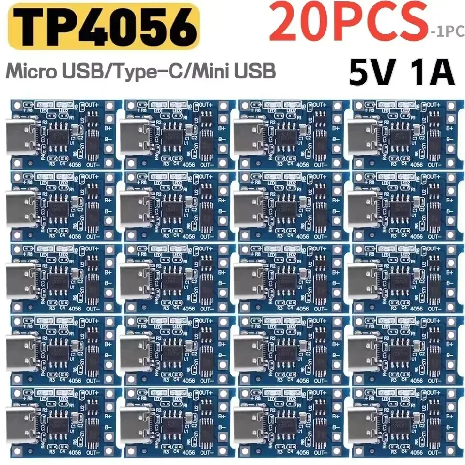 1-20PCS Type-c/Micro/Mini USB  - Tp4056 Module 리뷰 및 가격