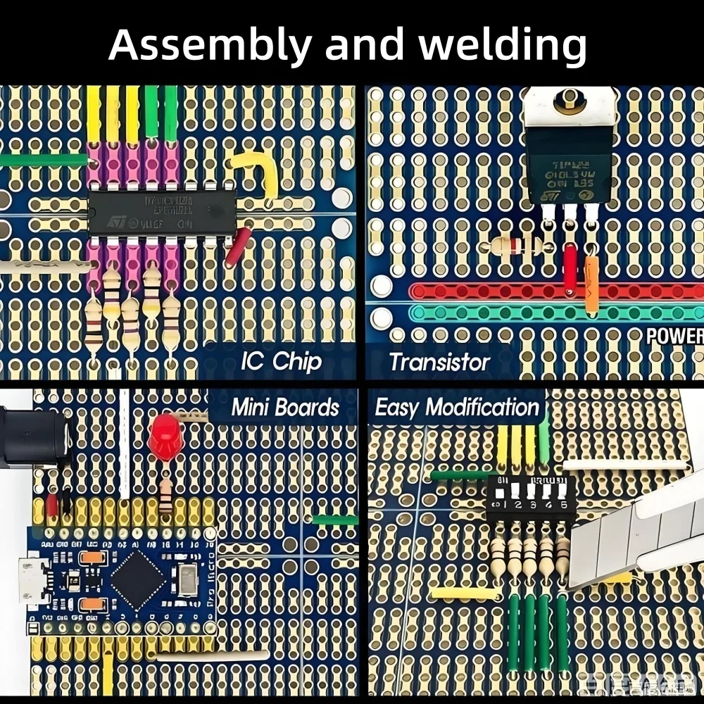 4-in-1 스냅 PCB 보드, 89x97mm, 양면  - Perfboard 리뷰 및 가격