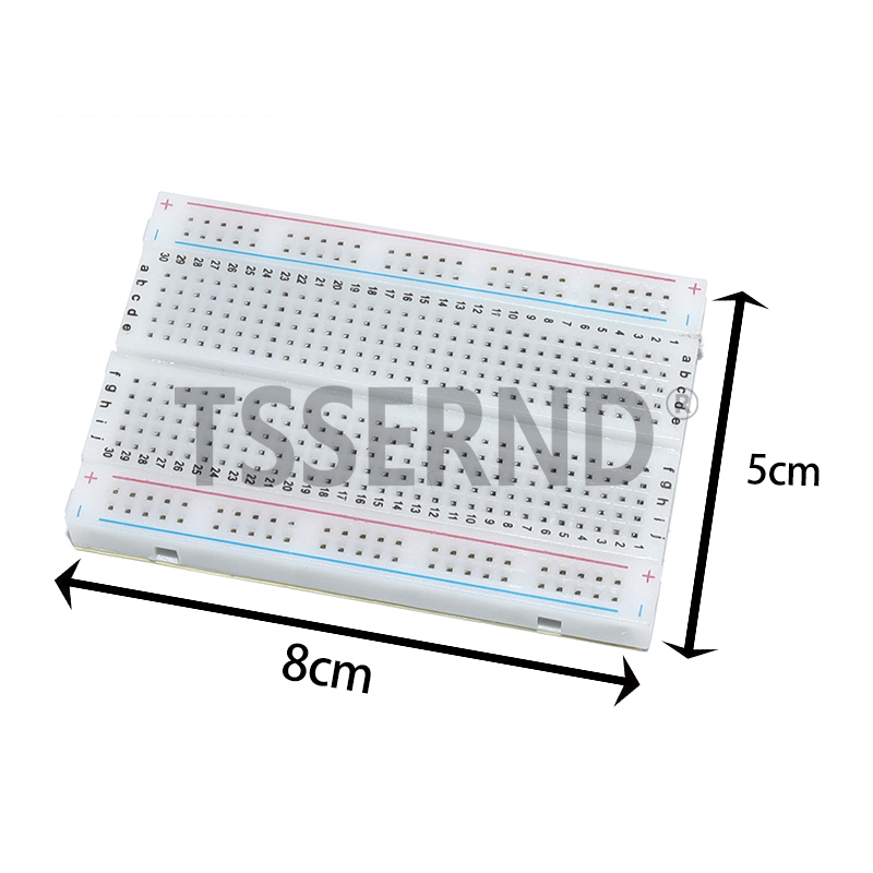 400개의 타이 포인트가 있는 무납땜 PCB 브레드보드 - Breadboard 400 Point 리뷰 및 가격