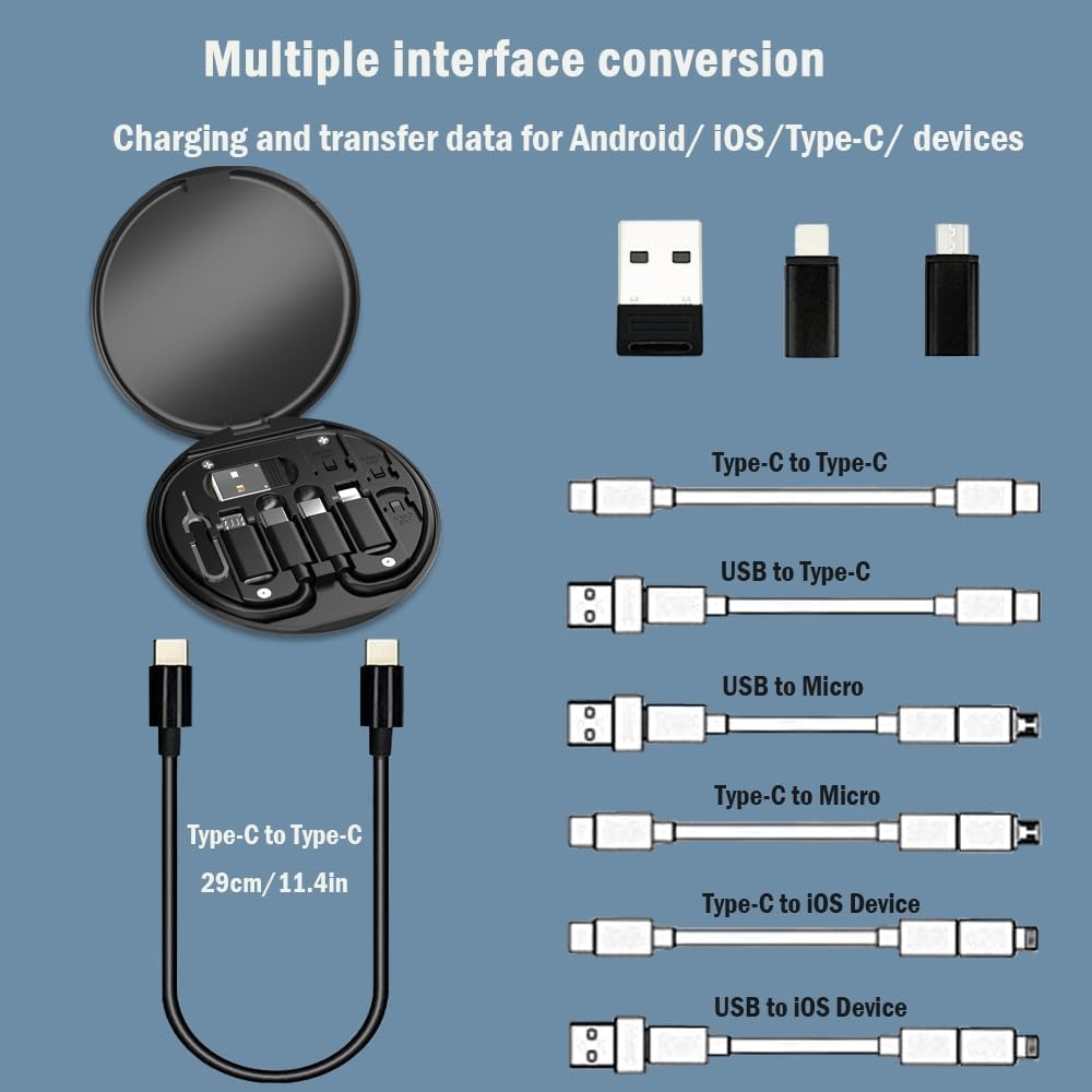 다기능 데이터 케이블 보관함, USB-C 및 마이크로  - Micro Usb Cable 리뷰 및 가격