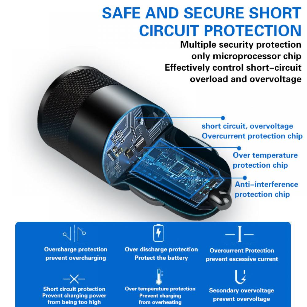 66W USB 차량용 충전기, Type-C 고속 충전, - Usb C Cable 리뷰 및 가격