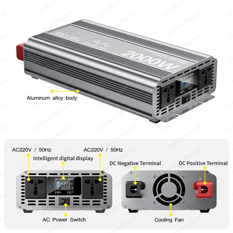 2000W 순수 사인파 인버터 12V~220V 디스플레 - Boost Converter 리뷰 및 가격
