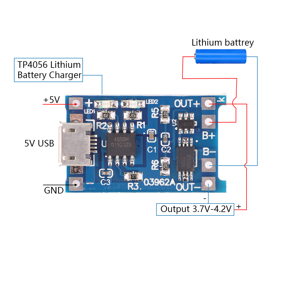 C타입 마이크로 미니 USB 리튬 배터리 충전기 모듈  - Tp4056 Module 리뷰 및 가격