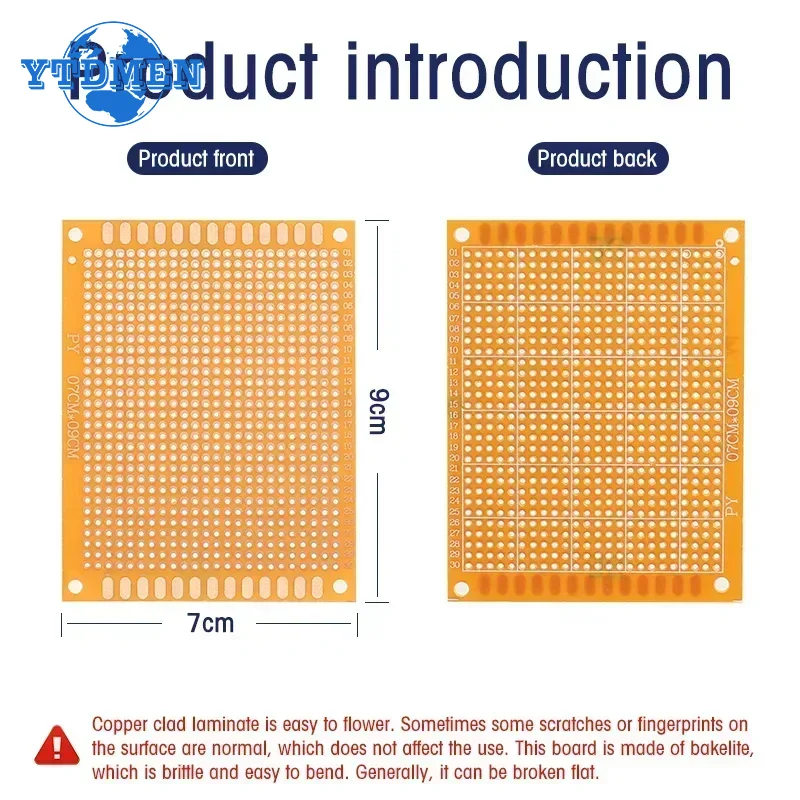 1-20pcs 5x7cm PCB 범용 보드 단일 측면  - Perfboard 리뷰 및 가격
