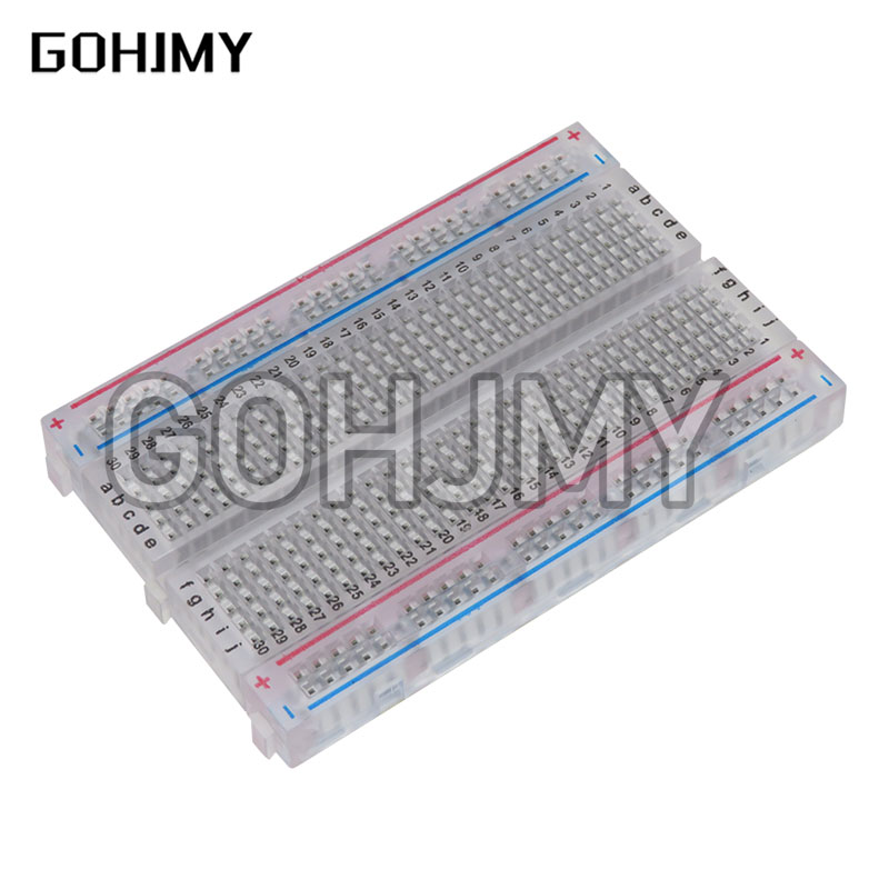 투명 미니 브레드 보드, 브레드 보드, DIY 400  - Breadboard 400 Point 리뷰 및 가격