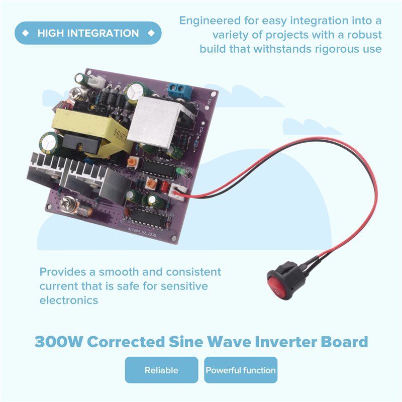 300W 보정 정현파 인버터 보드 50-60Hz DC- - Boost Converter 리뷰 및 가격