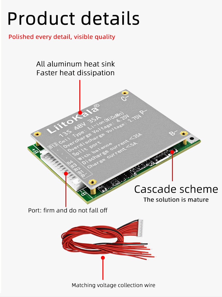 liitokala BMS 13S 35A 48V 리튬 이 - Li Ion Charger Module 리뷰 및 가격